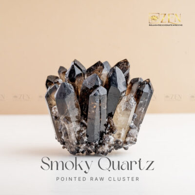 Smoky Quartz Pointed Raw Cluster