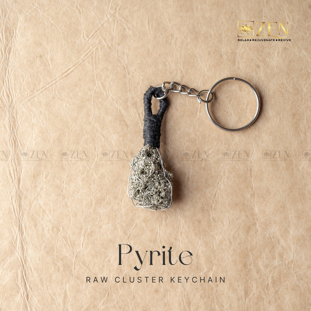 Pyrite Raw Keychain