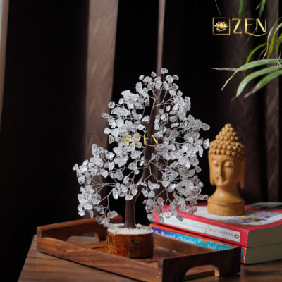 Clear Quartz Tree – 500 Chip Good Luck Crystal Tree
