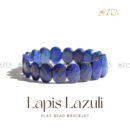 Lapis Lazuli - Flat Bead Bracelet