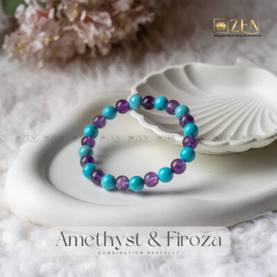 Amethyst & Firoza Combination Bracelet