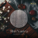 Selenite Plate - Shri Yantra Symbol