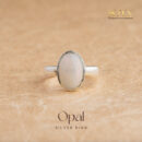 Opal Silver Ring - Free Size