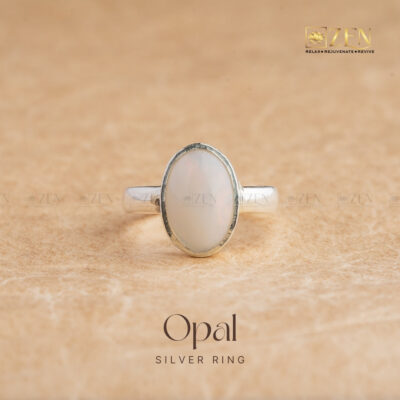 Opal Silver Ring - Free Size