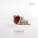 Garnet Silver Ring