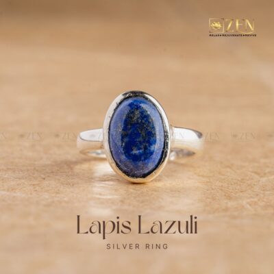 Lapis Lazuli Silver Ring - Free Size