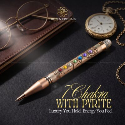 7 Chakra with Pyrite - Ball Point Pen