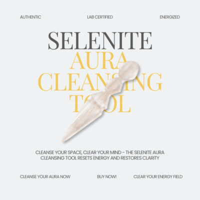 Selenite Aura Cleansing Tool